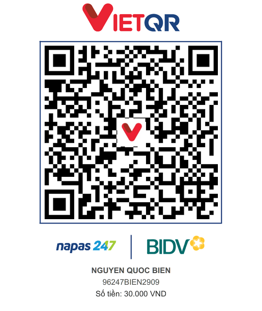 QR Thanh toán BIDV