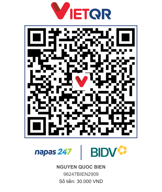 QR Thanh toán BIDV