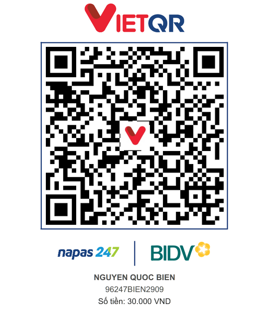 QR Thanh toán BIDV