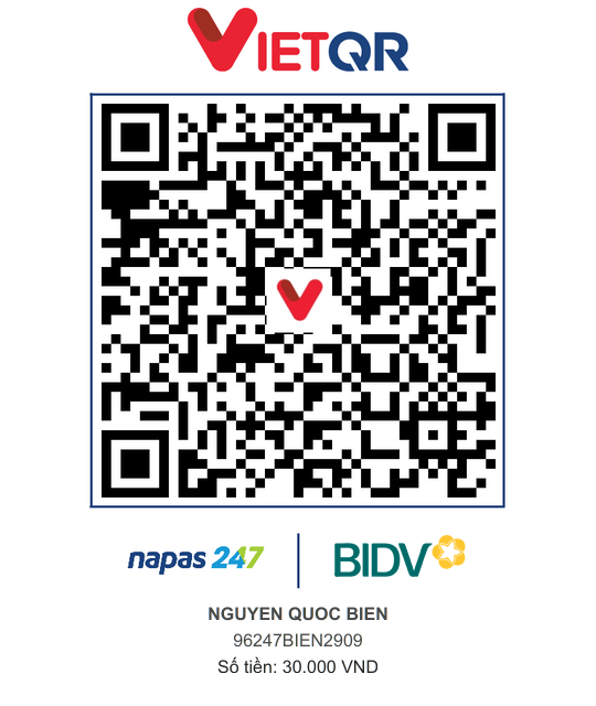 QR Thanh toán BIDV
