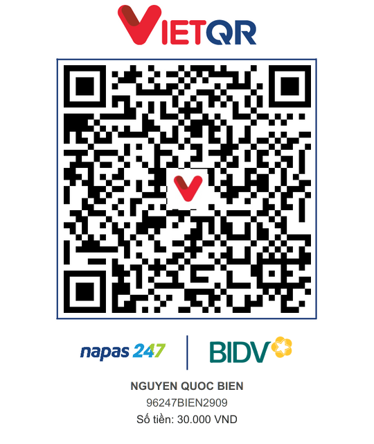 QR Thanh toán BIDV