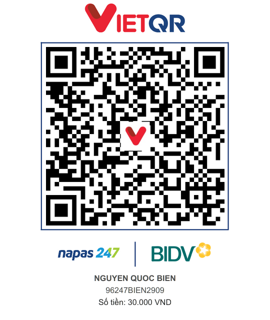 QR Thanh toán BIDV