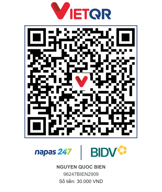 QR Thanh toán BIDV