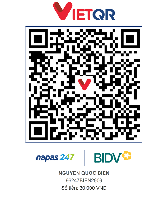 QR Thanh toán BIDV