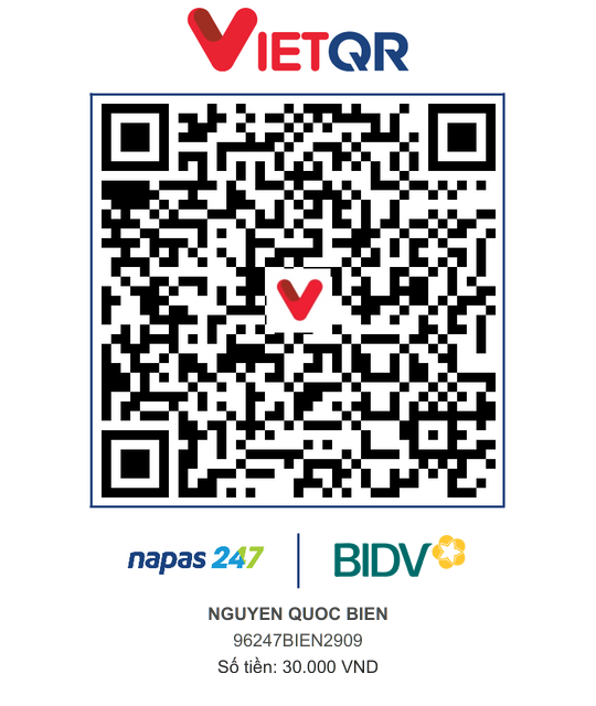 QR Thanh toán BIDV