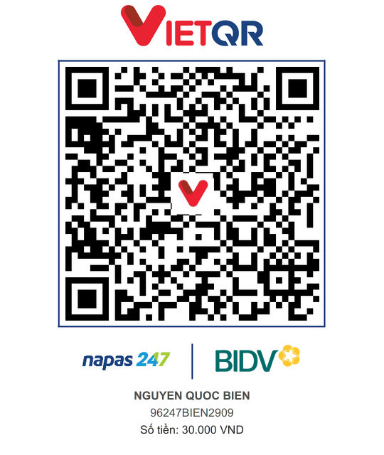 QR Thanh toán BIDV