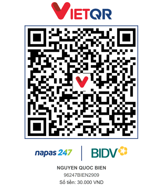 QR Thanh toán BIDV