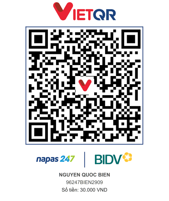 QR Thanh toán BIDV