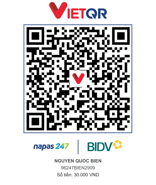 QR Thanh toán BIDV
