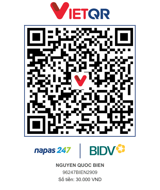 QR Thanh toán BIDV
