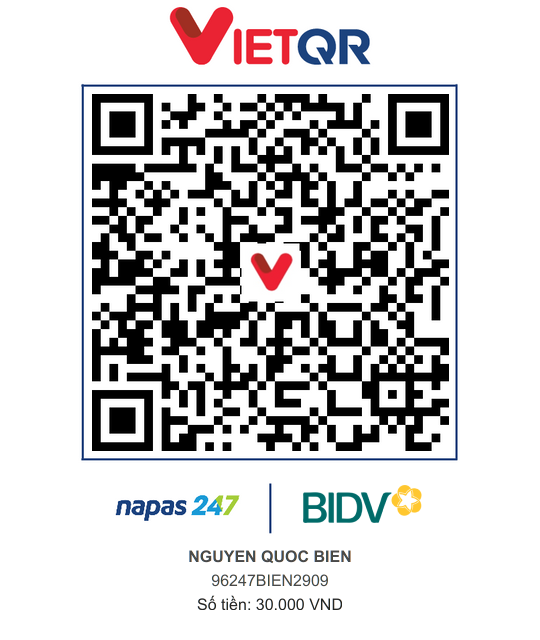 QR Thanh toán BIDV