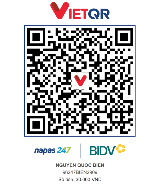 QR Thanh toán BIDV