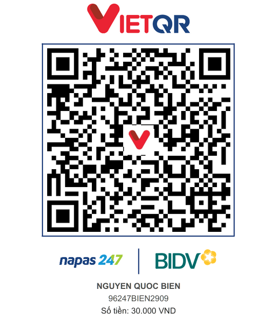 QR Thanh toán BIDV