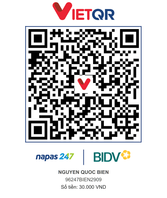 QR Thanh toán BIDV