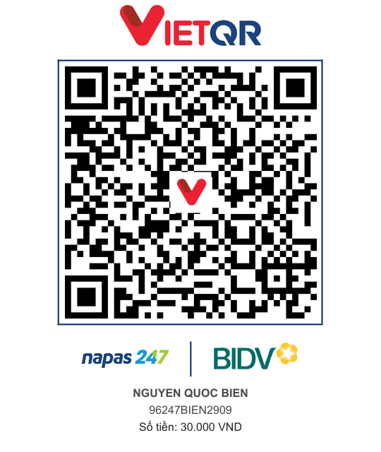 QR Thanh toán BIDV