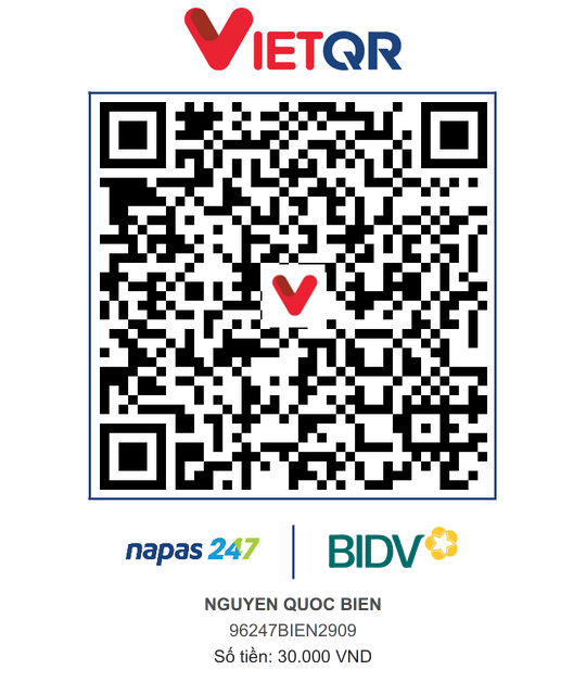 QR Thanh toán BIDV