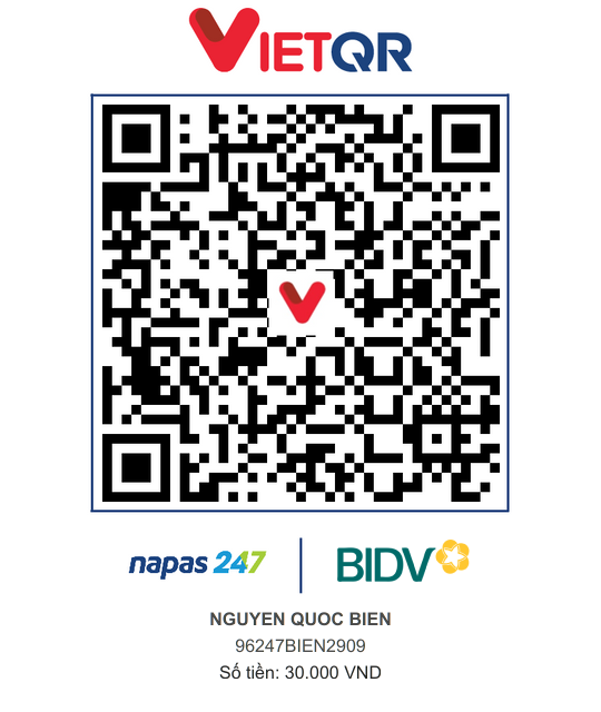 QR Thanh toán BIDV