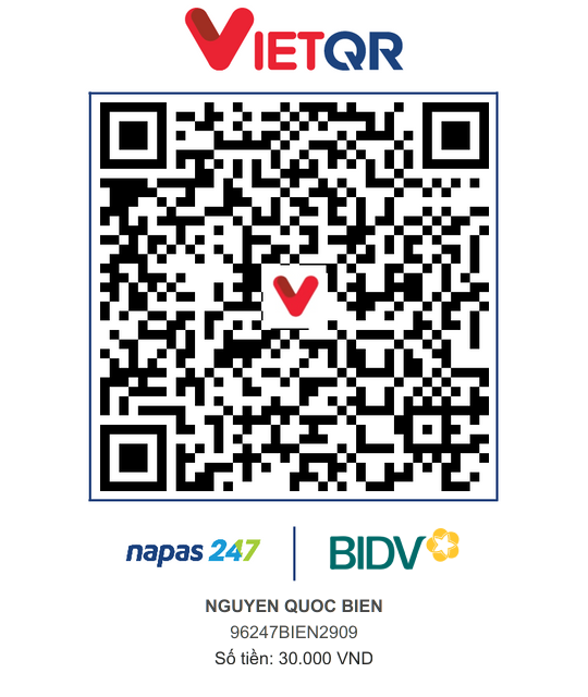 QR Thanh toán BIDV