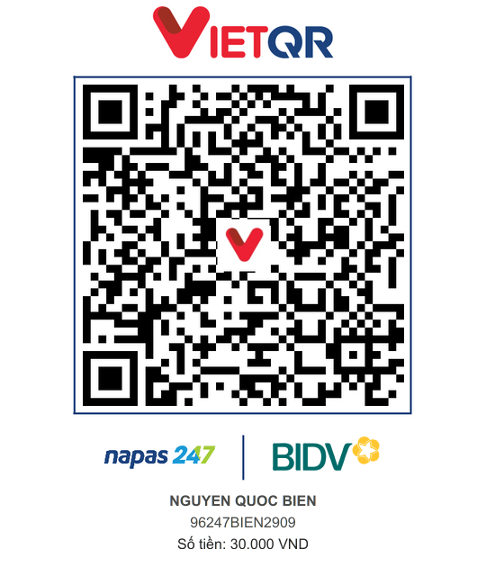 QR Thanh toán BIDV