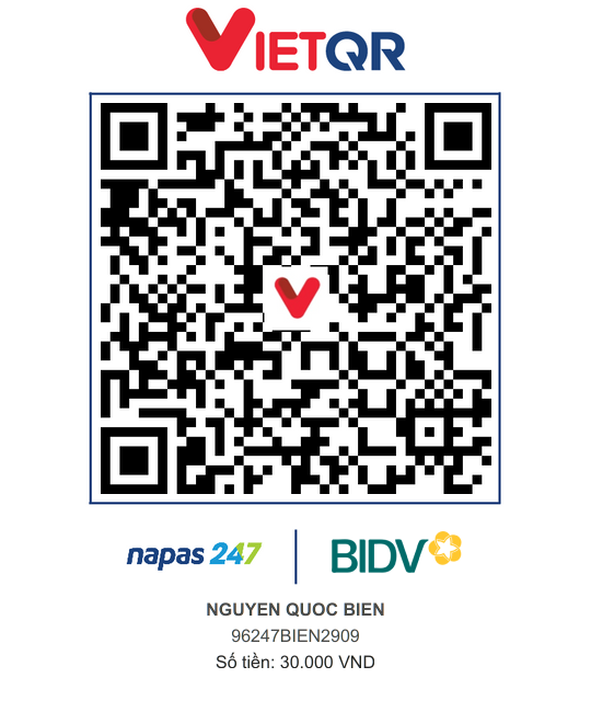 QR Thanh toán BIDV