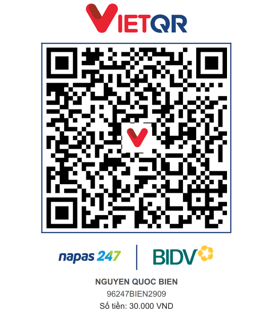 QR Thanh toán BIDV