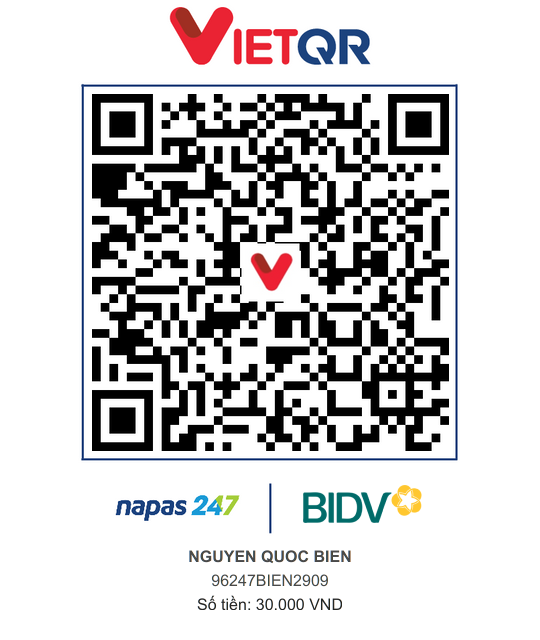 QR Thanh toán BIDV