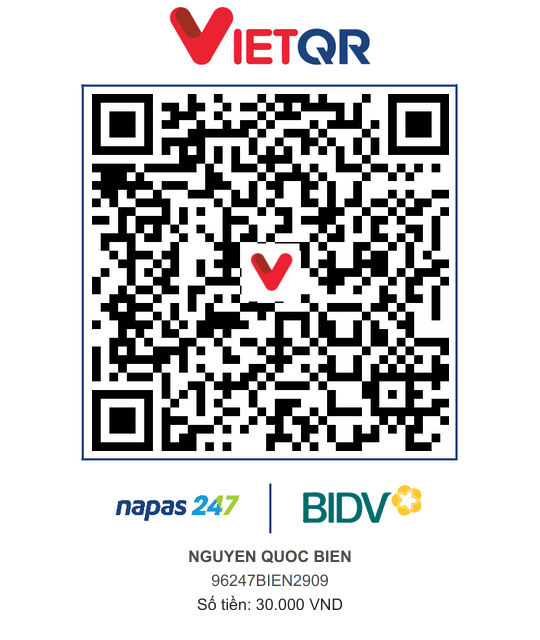 QR Thanh toán BIDV