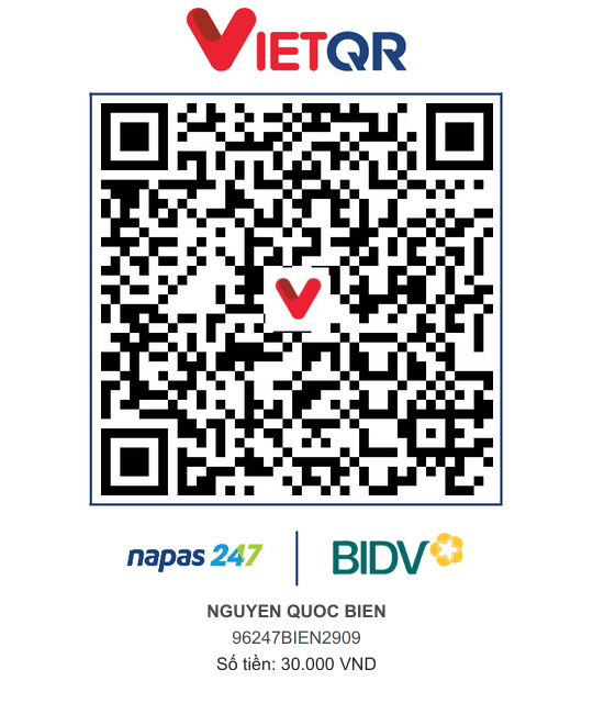QR Thanh toán BIDV