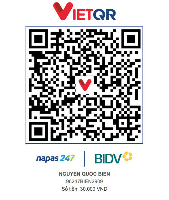 QR Thanh toán BIDV