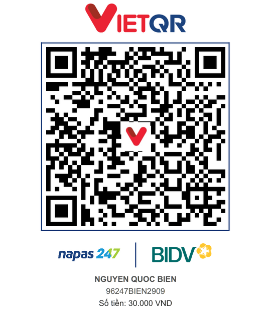 QR Thanh toán BIDV