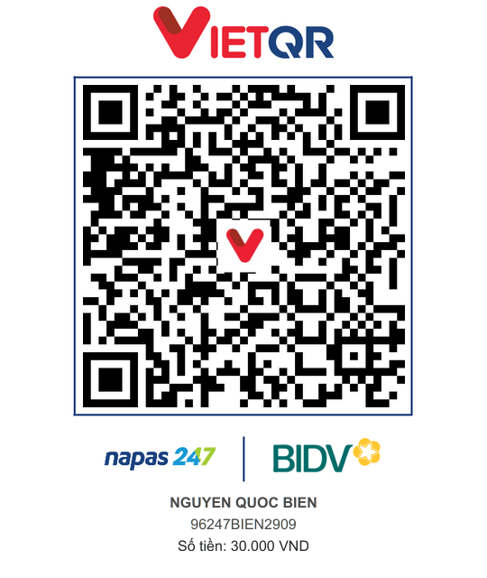 QR Thanh toán BIDV