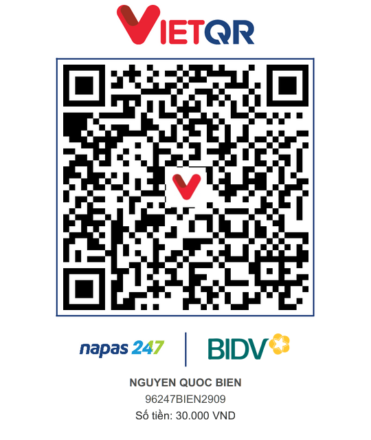 QR Thanh toán BIDV