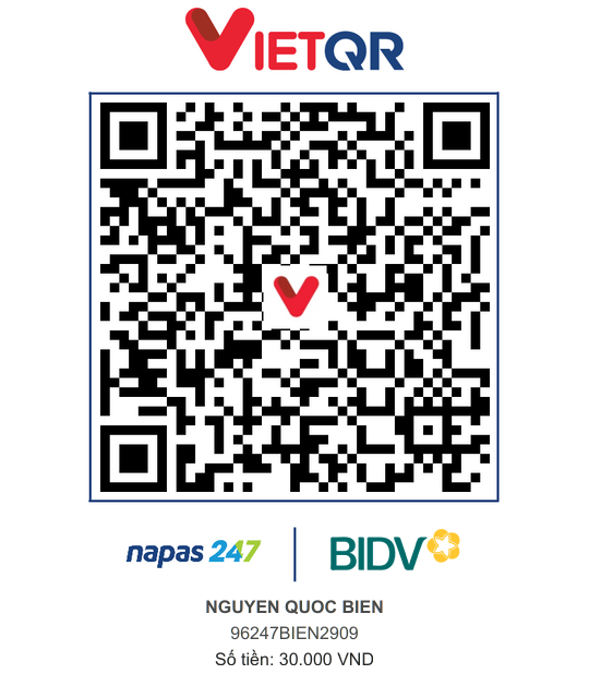 QR Thanh toán BIDV