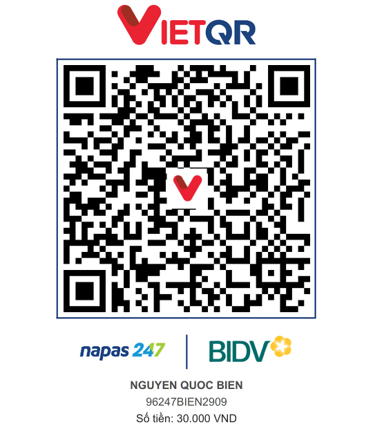 QR Thanh toán BIDV