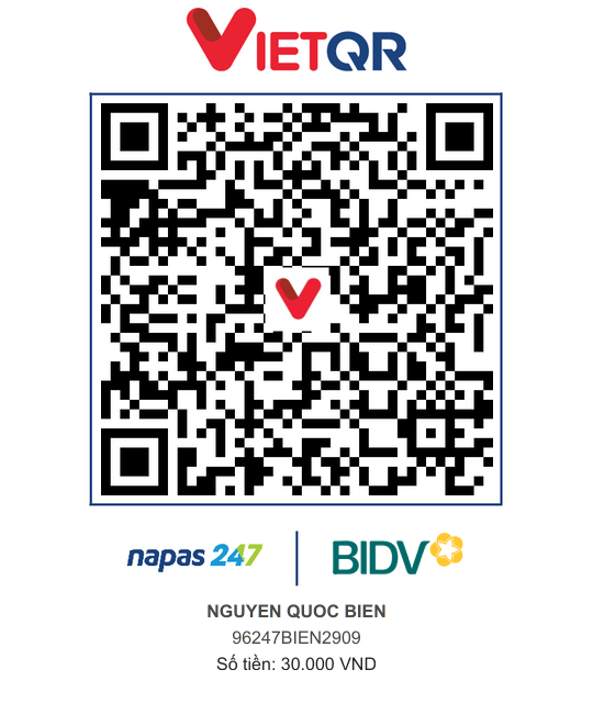QR Thanh toán BIDV