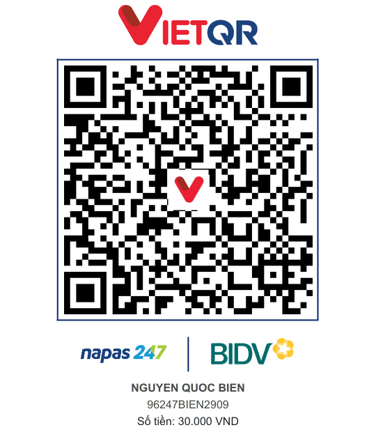 QR Thanh toán BIDV