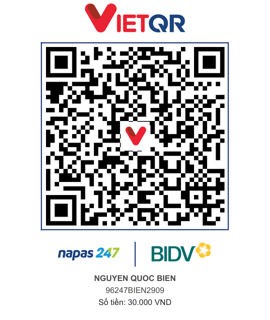 QR Thanh toán BIDV
