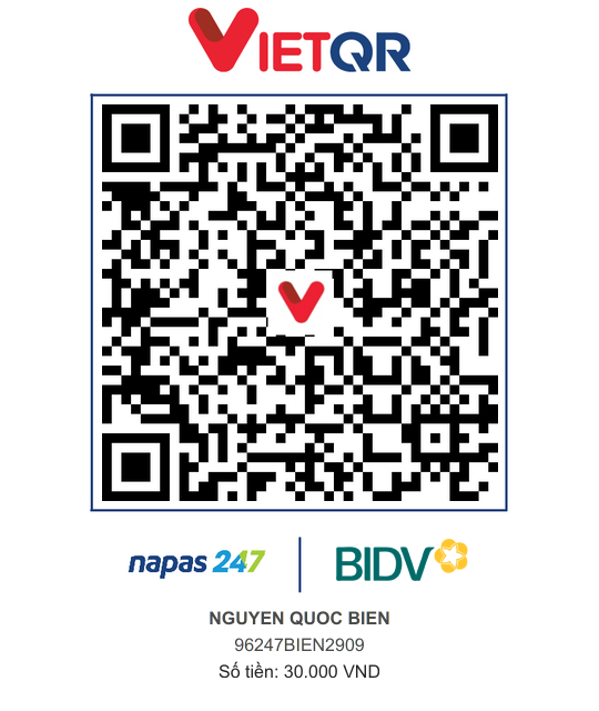 QR Thanh toán BIDV