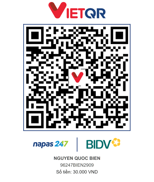 QR Thanh toán BIDV