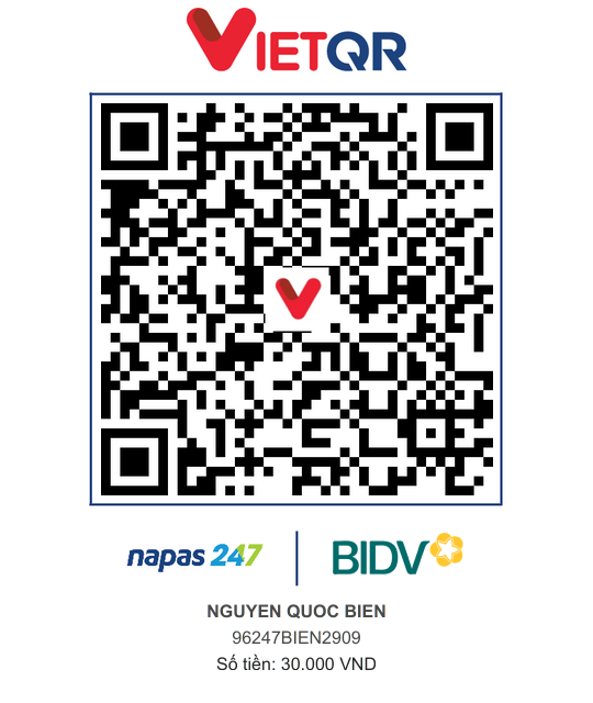 QR Thanh toán BIDV