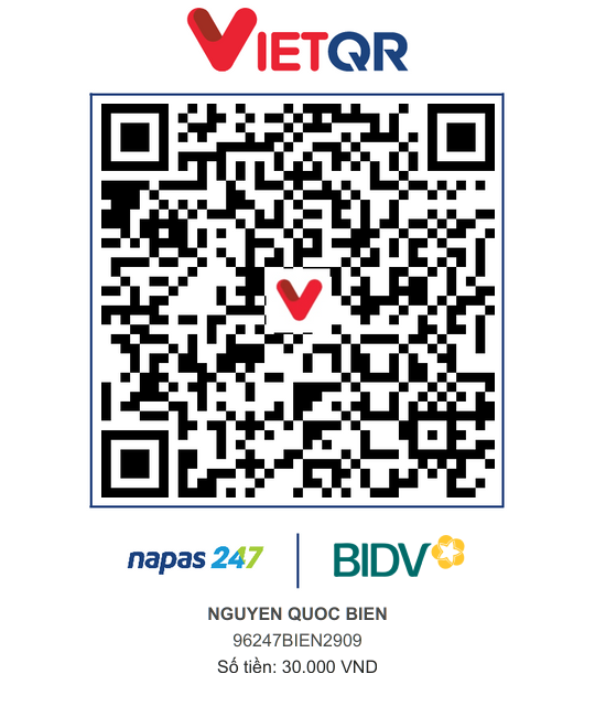 QR Thanh toán BIDV