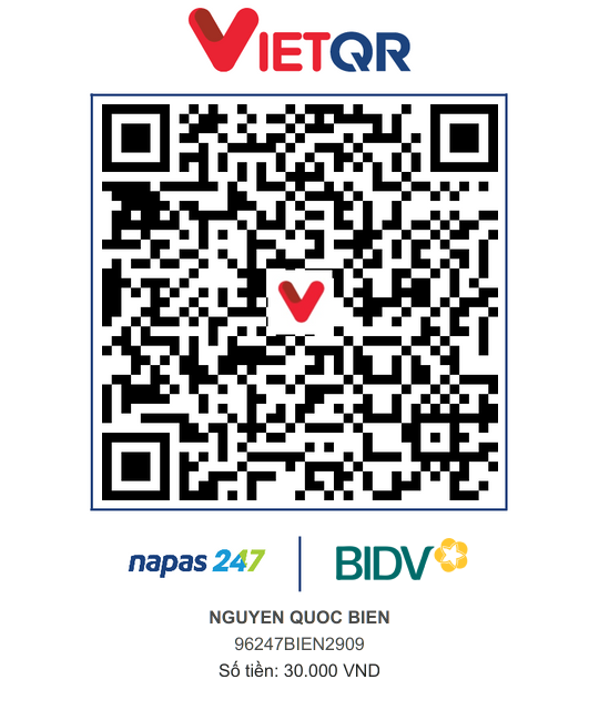 QR Thanh toán BIDV