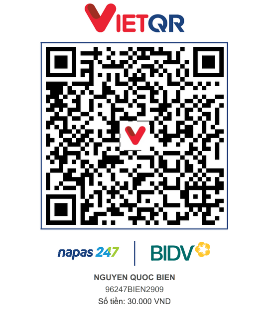 QR Thanh toán BIDV