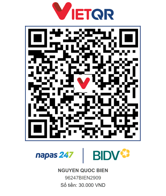 QR Thanh toán BIDV