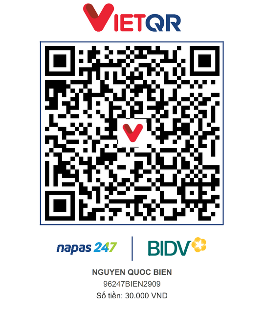 QR Thanh toán BIDV