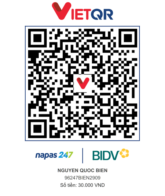 QR Thanh toán BIDV