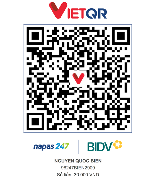 QR Thanh toán BIDV