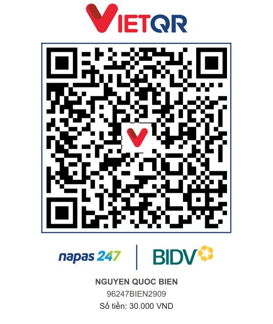 QR Thanh toán BIDV