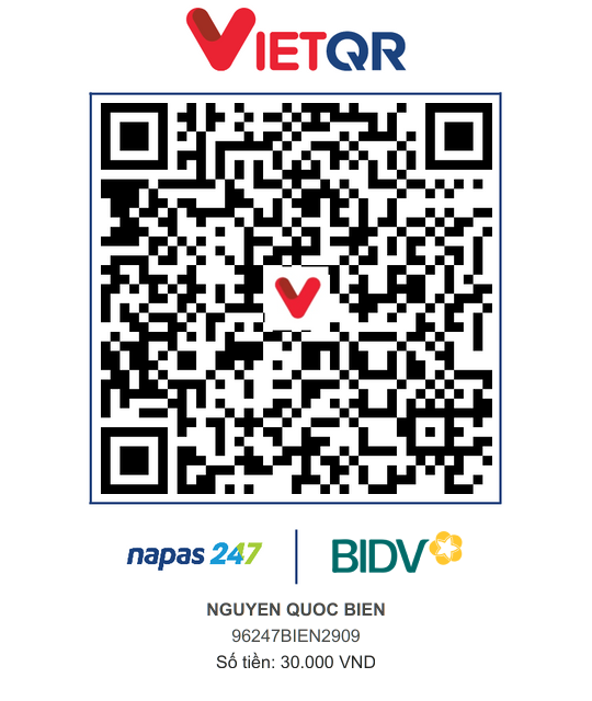 QR Thanh toán BIDV