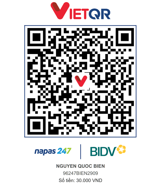 QR Thanh toán BIDV